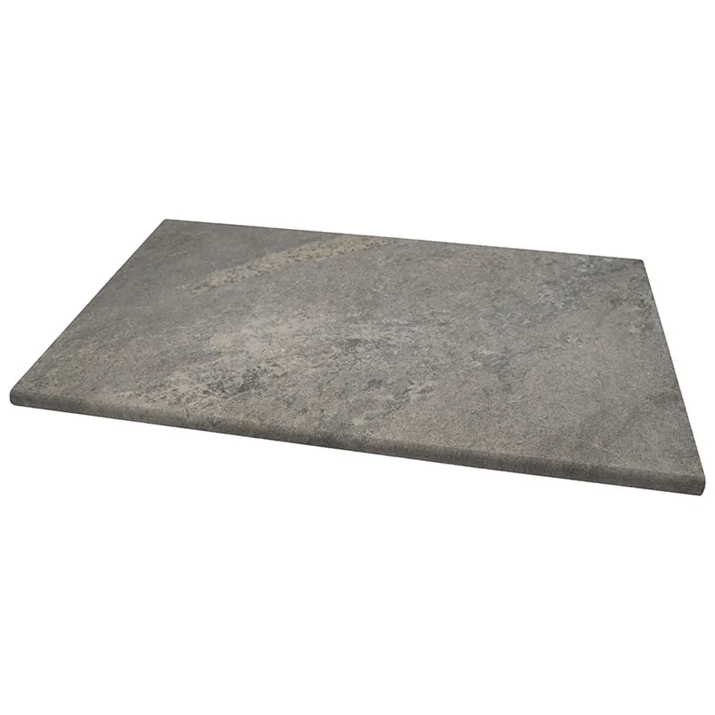 Quarzo Gray, 13" x 24" - 2CM Porcelain Pool Coping