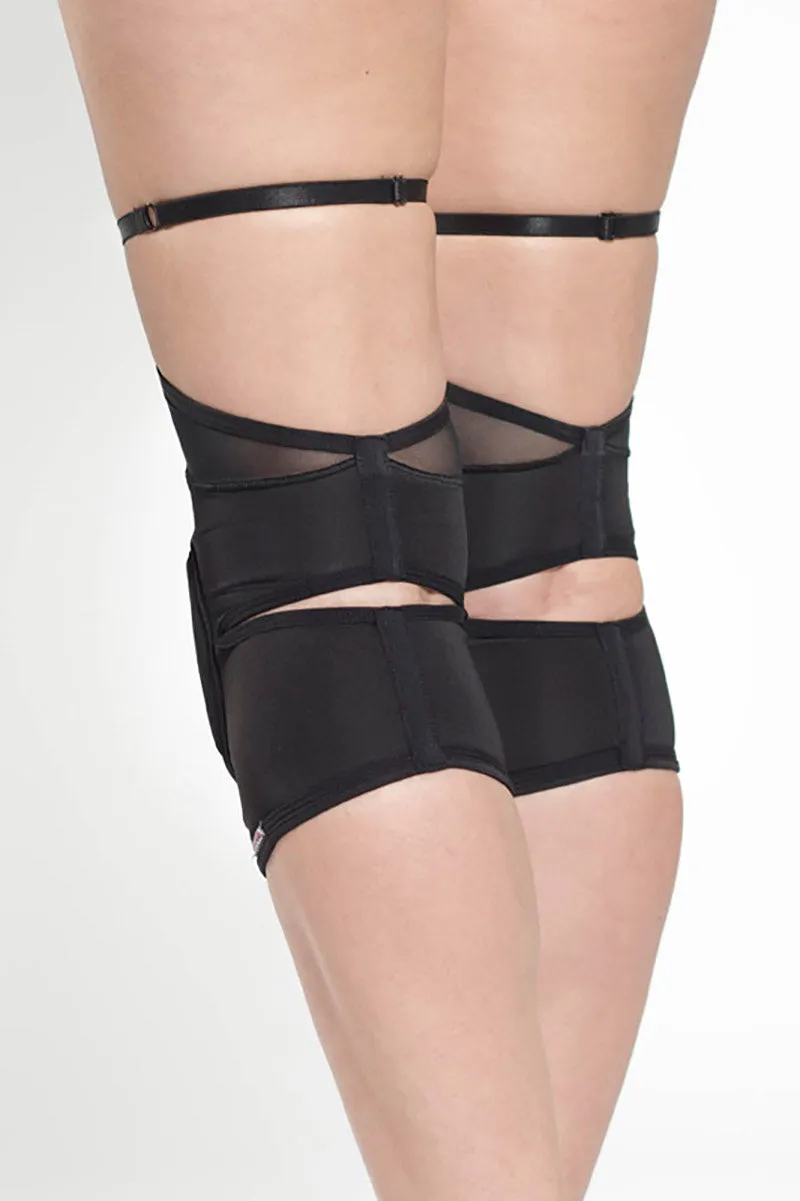 Queen Classic Kneepads - Black Fire