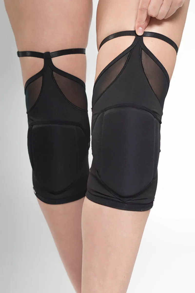 Queen Classic Kneepads - Black Fire