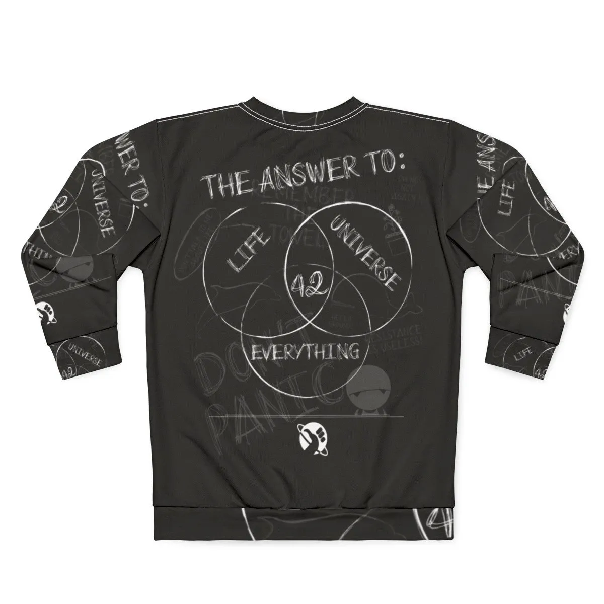 "The Answer Is" Ironic Hitchhikers Guide Sweatshirt