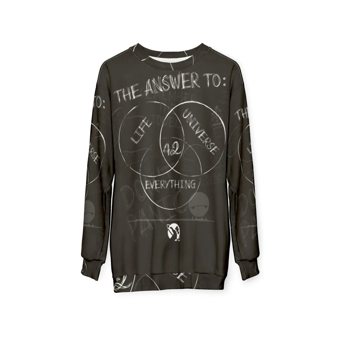 "The Answer Is" Ironic Hitchhikers Guide Sweatshirt