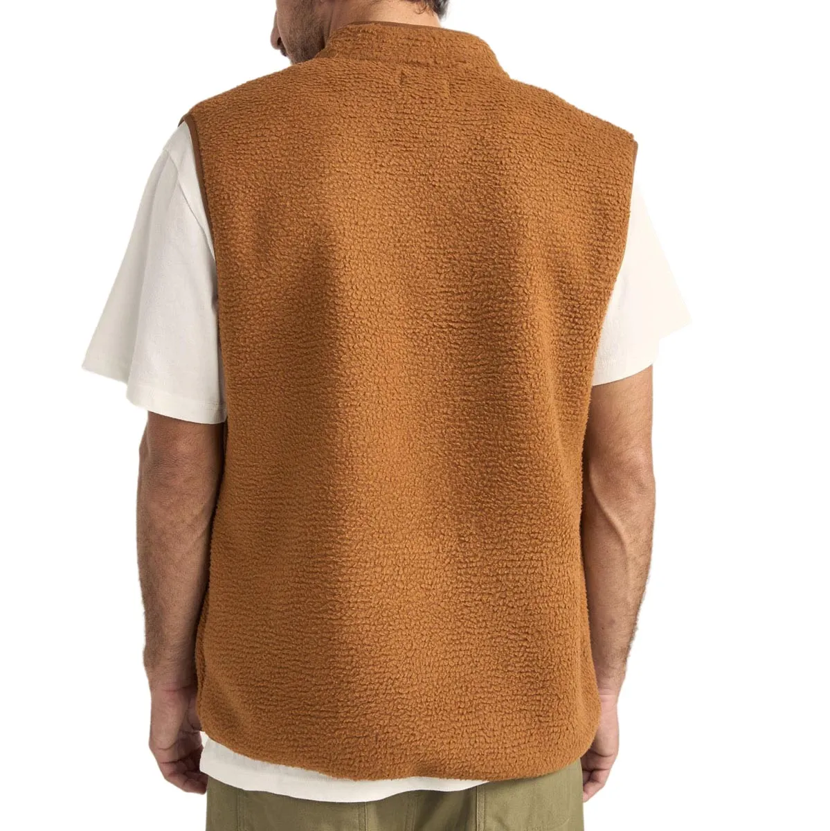 Rhythm Marco Sherpa Vest - Tobacco