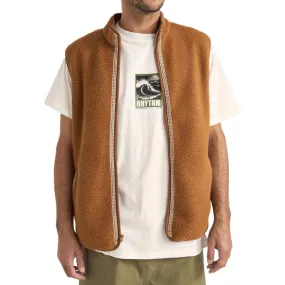 Rhythm Marco Sherpa Vest - Tobacco
