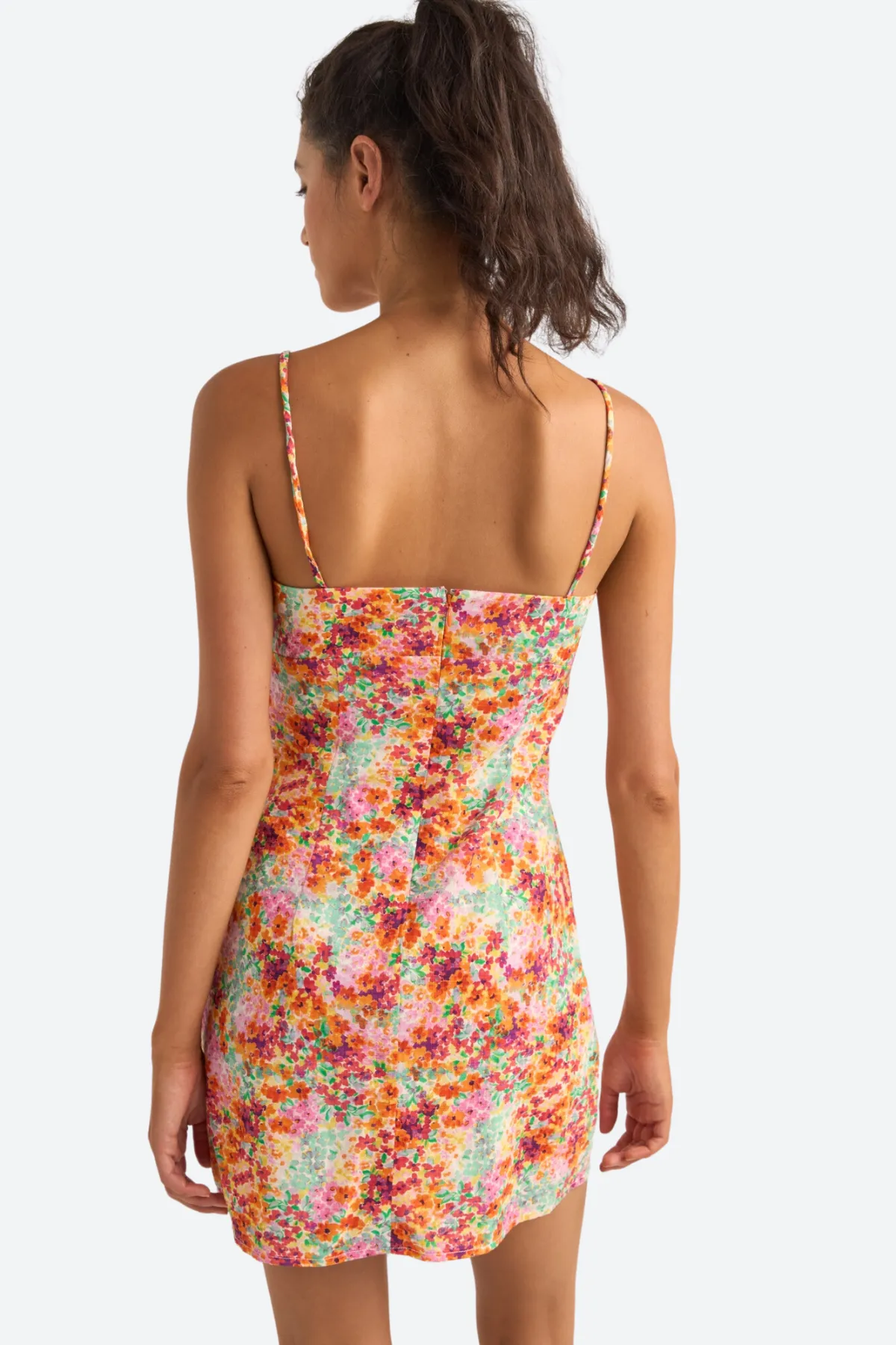 Rhythm Sierra Floral Mini Dress in Orange