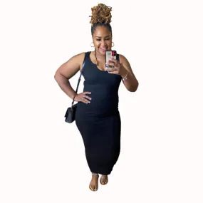 Ribbed Tank Maxi Dress