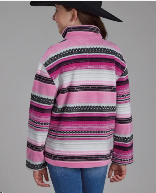 Roper Girl's Polar Fleece Print Jumper