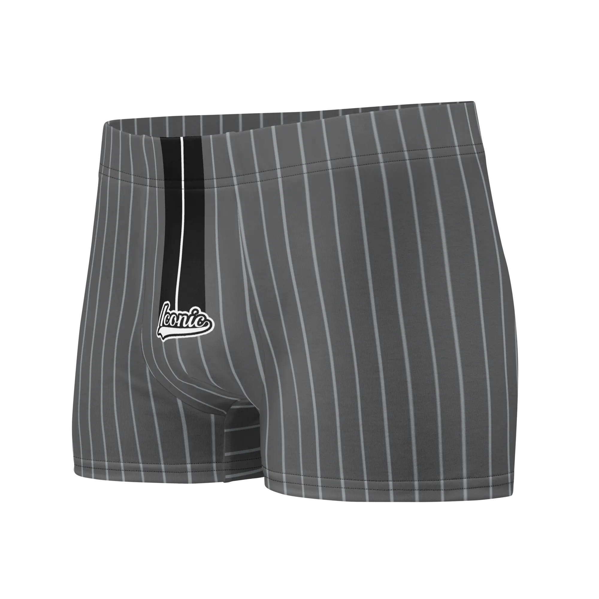 ROYAL Team Iconic. Athletix Boi Briefs Pinstripe 50 Shades Deep Dusk and Cool Grey