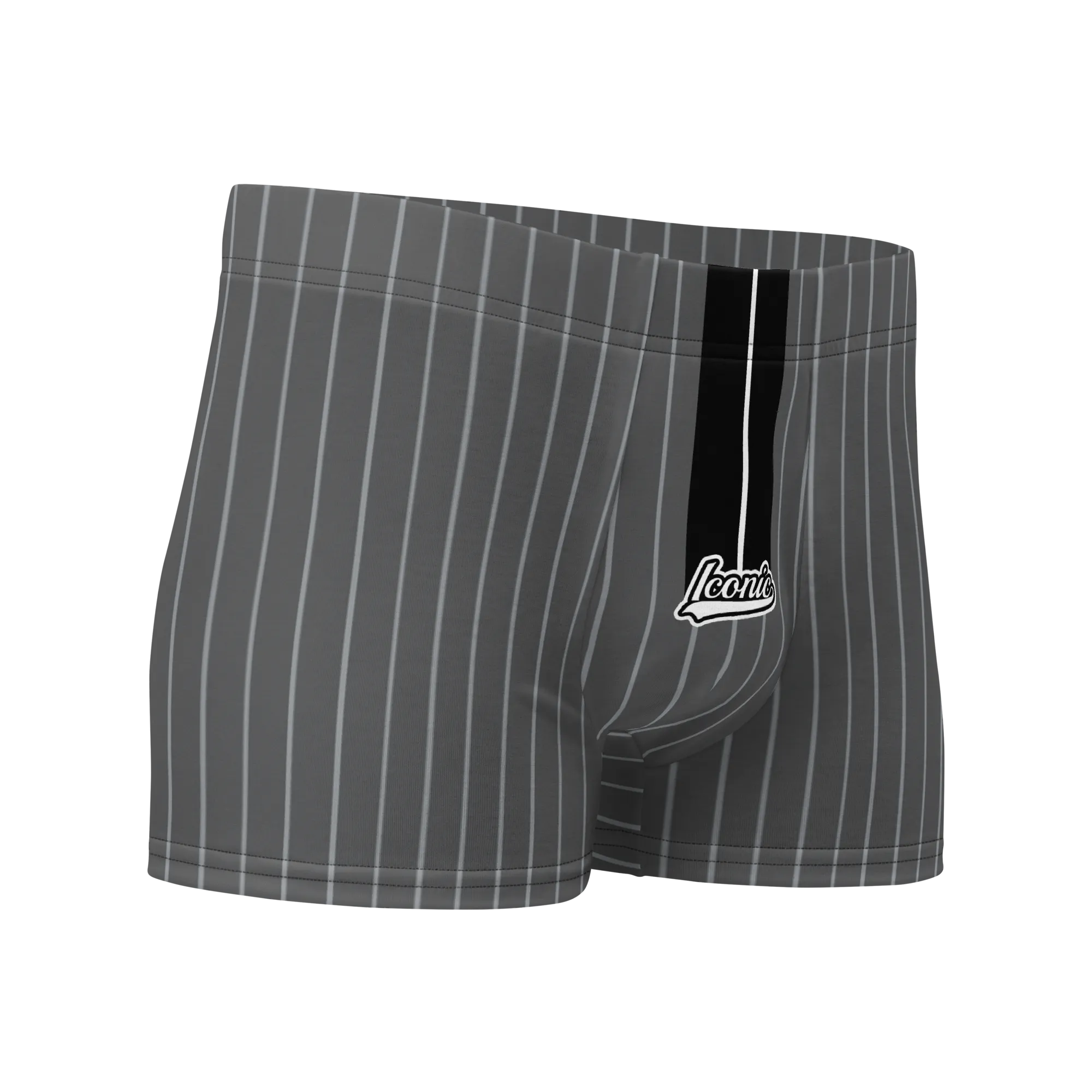ROYAL Team Iconic. Athletix Boi Briefs Pinstripe 50 Shades Deep Dusk and Cool Grey