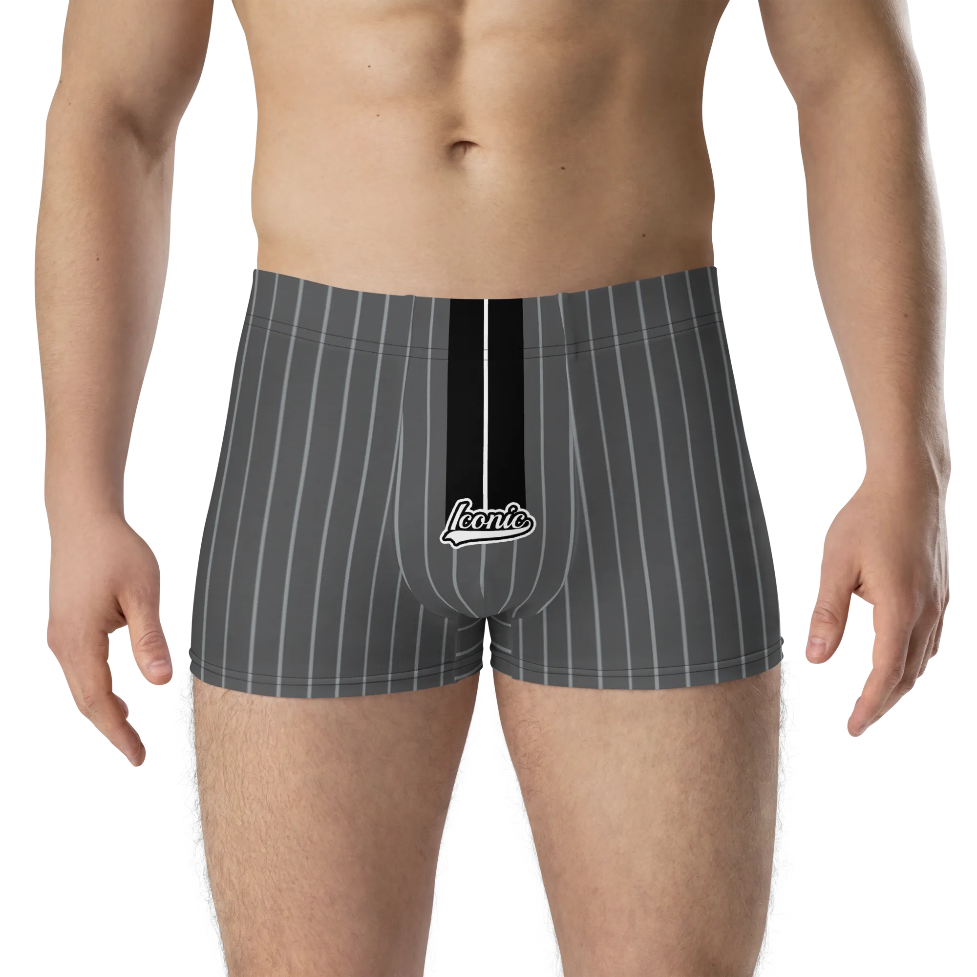 ROYAL Team Iconic. Athletix Boi Briefs Pinstripe 50 Shades Deep Dusk and Cool Grey