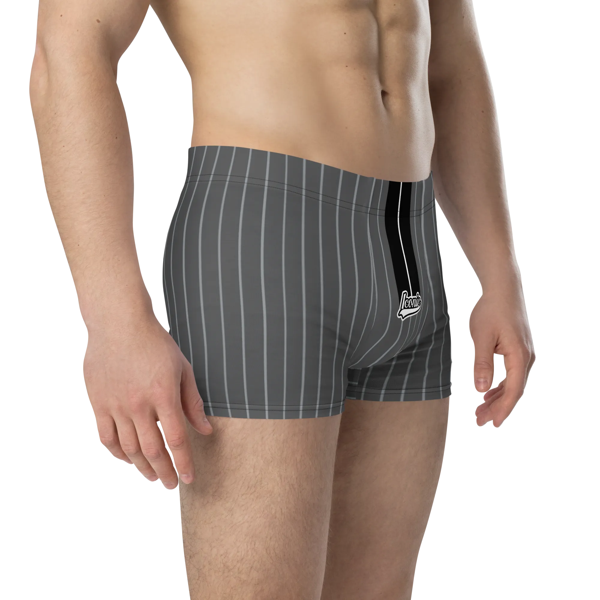 ROYAL Team Iconic. Athletix Boi Briefs Pinstripe 50 Shades Deep Dusk and Cool Grey