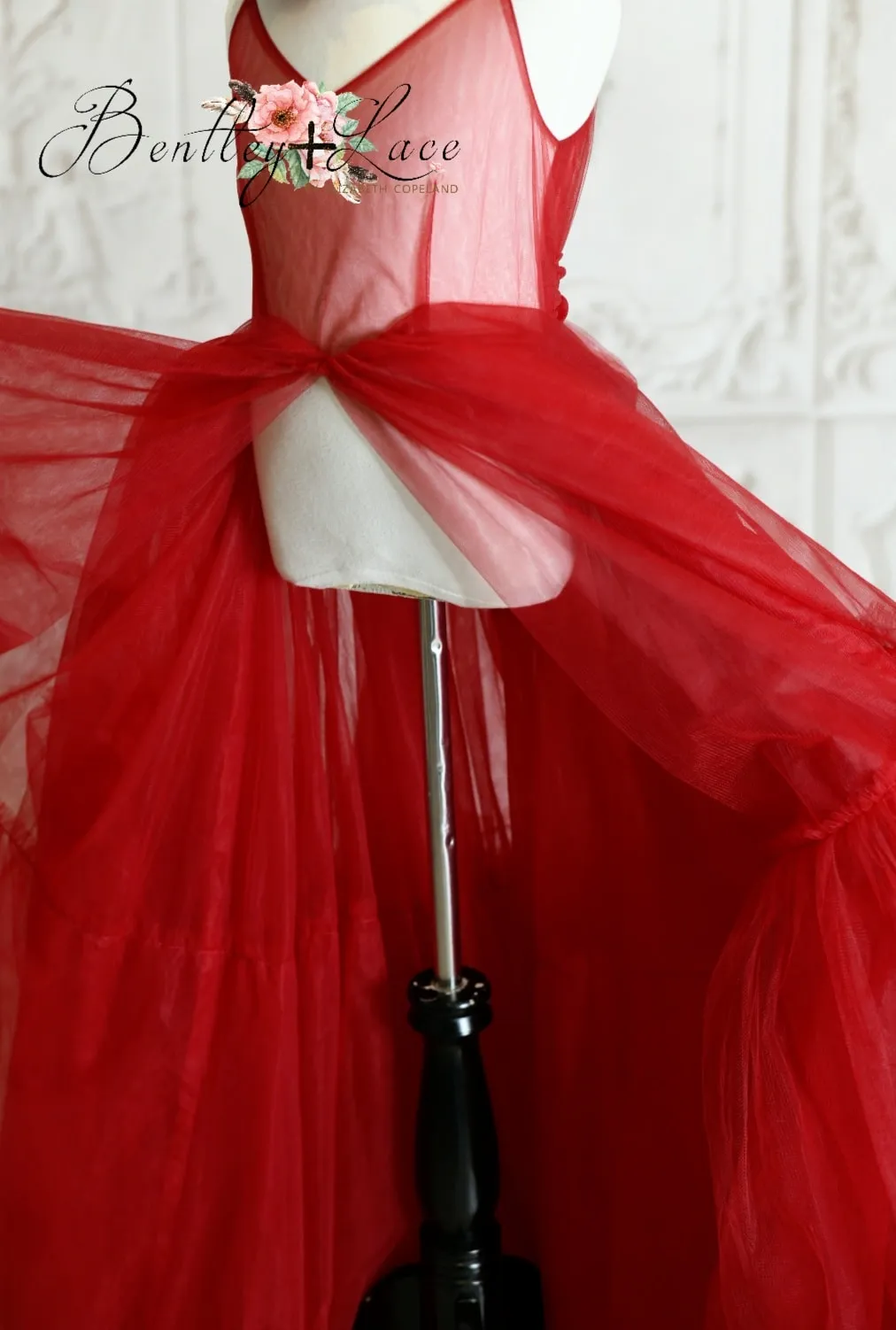 rts new condition "Hillary" - Red - Beautiful boho slip dress- (11-15 year)