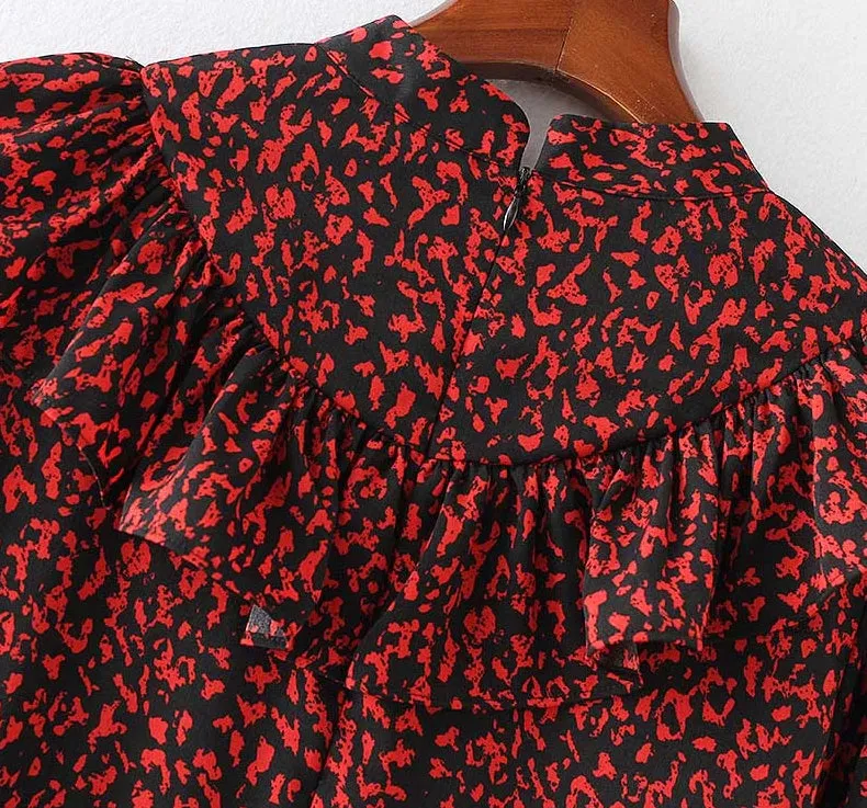 Ruffled Leopard Vintage Mini