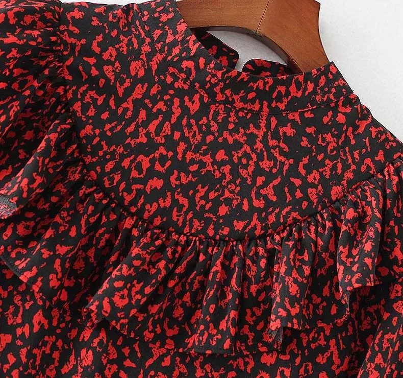 Ruffled Leopard Vintage Mini