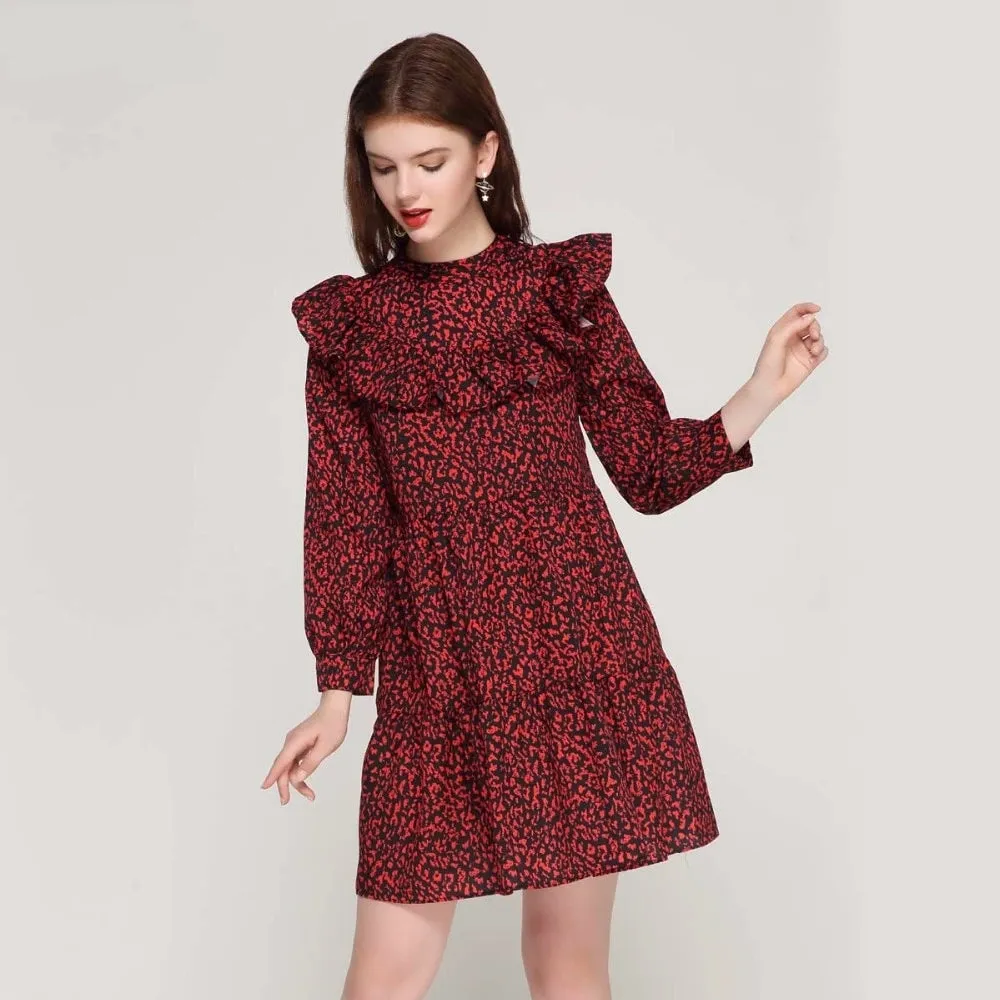 Ruffled Leopard Vintage Mini