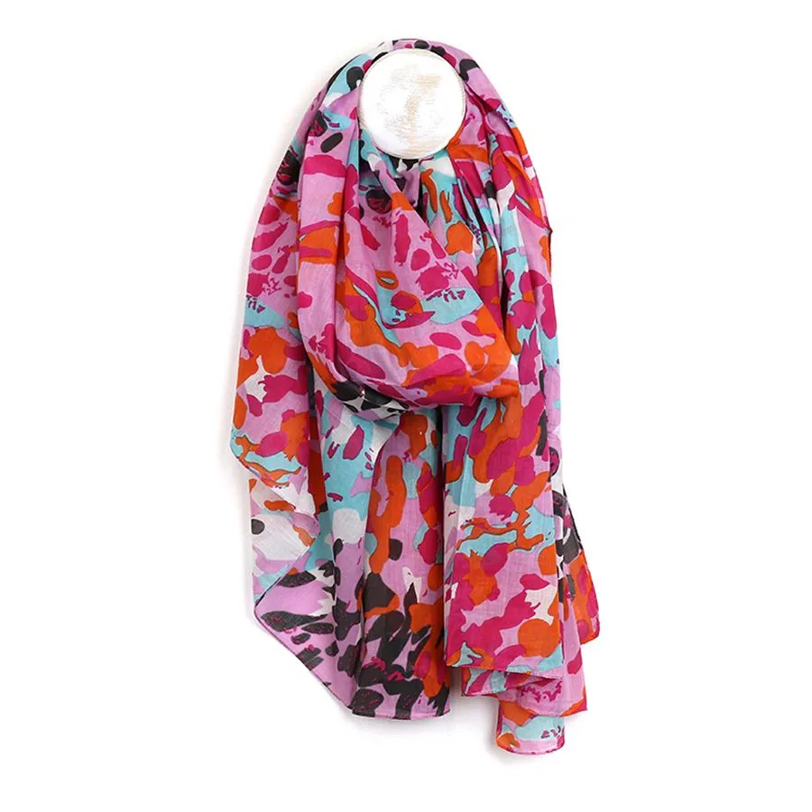 Scattered Animal Print Scarf