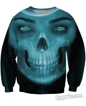 Skull Girl Crewneck Sweatshirt