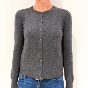 Slate Grey Cashmere Cardigan Small