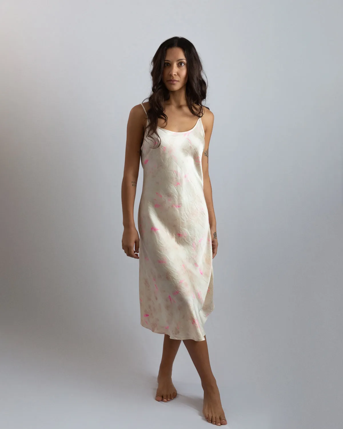 Slip Dress - Pink Daisy