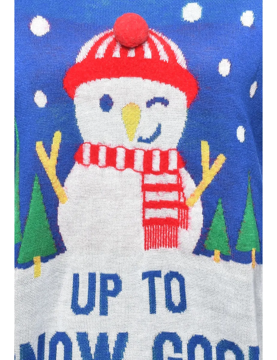 Snowman Christmas Jumper - L