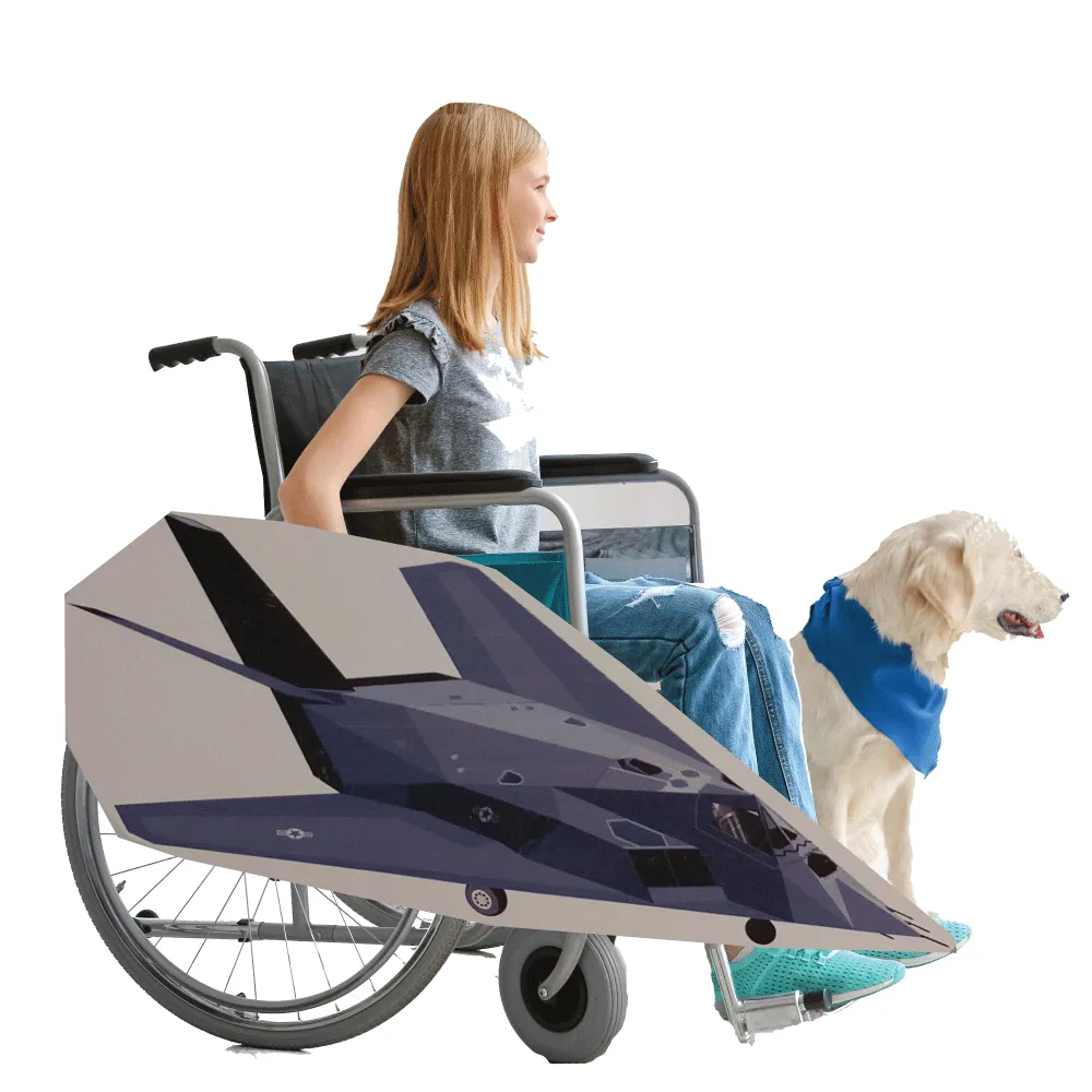 Stealth Fighter Jet Wheelchair Costume Child's