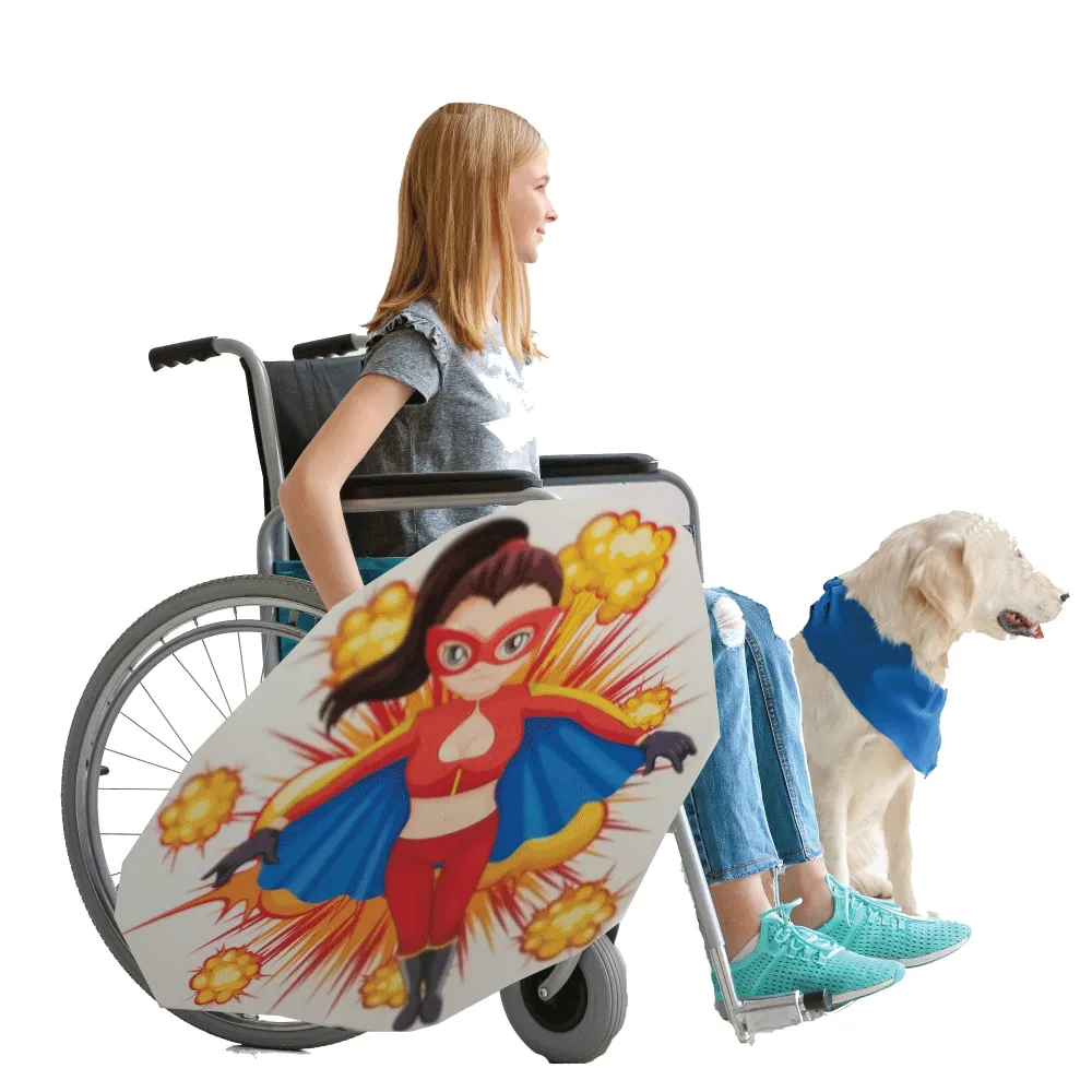 Super Lady Wheelchair Costume Child's