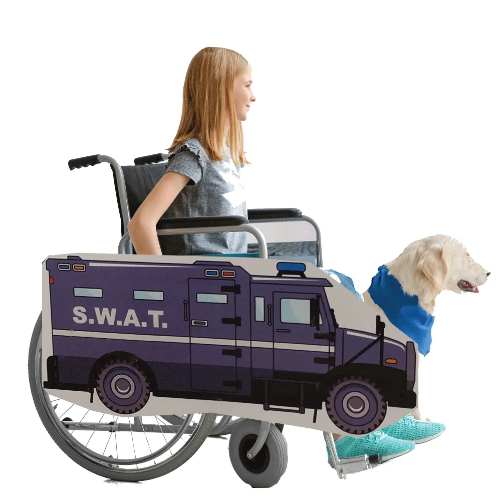 SWAT Truck Wheelchair Costume Child's