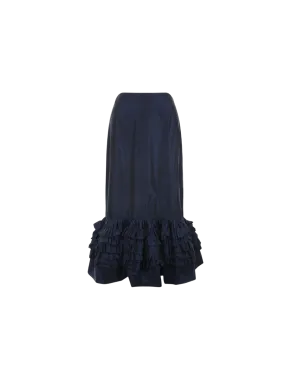 Taffeta Midi Skirt
