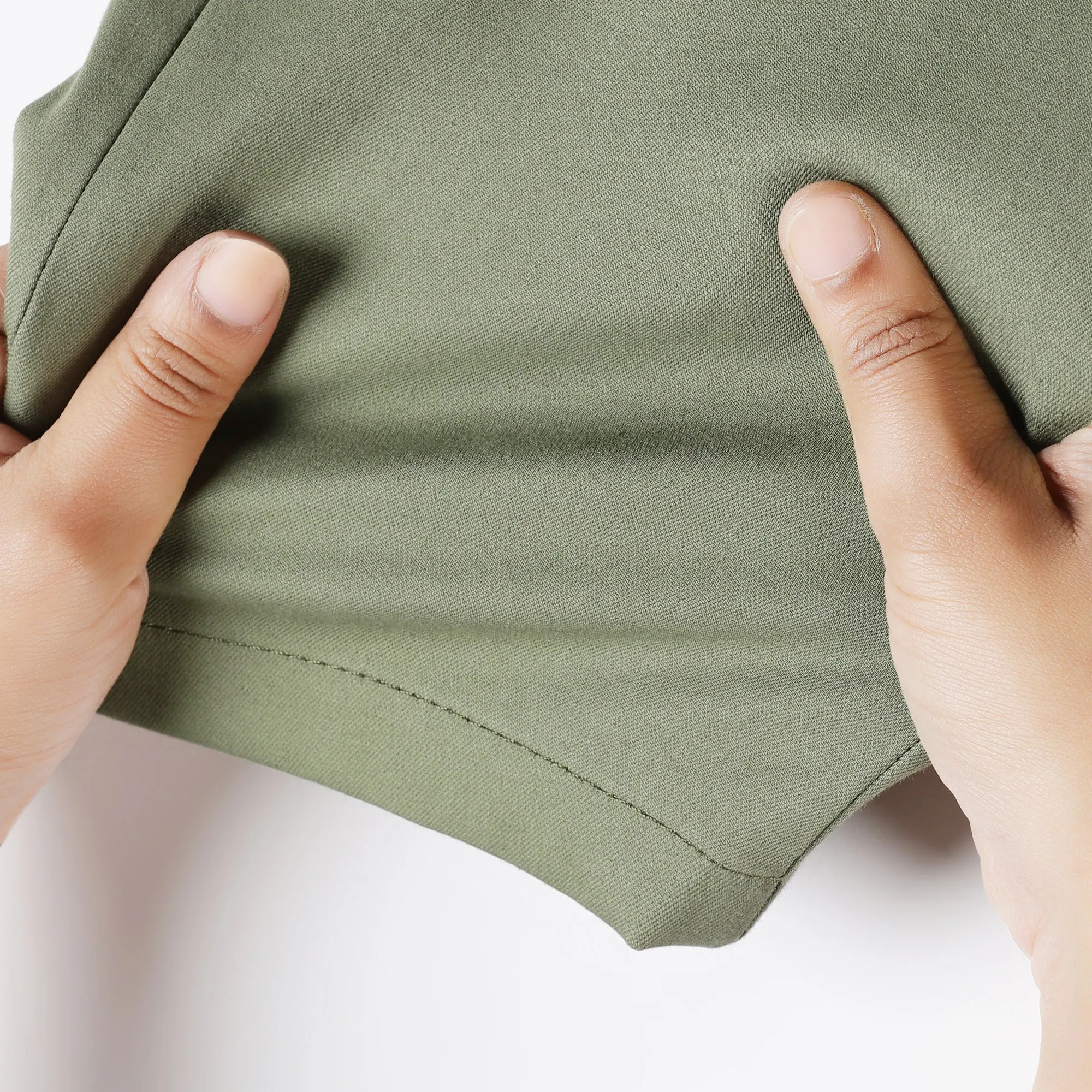 Tapered Fit Luxe Chinos - Olivine Green