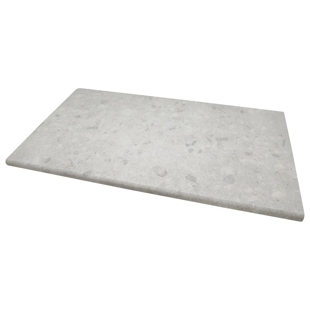 Terrazo Glacier, 13" x 24" - 2CM Porcelain Pool Coping