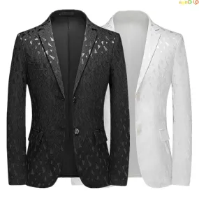 The Frontman’s Armor – Men’s Slim Fit Rockstar Blazer | High-Voltage Stagewear