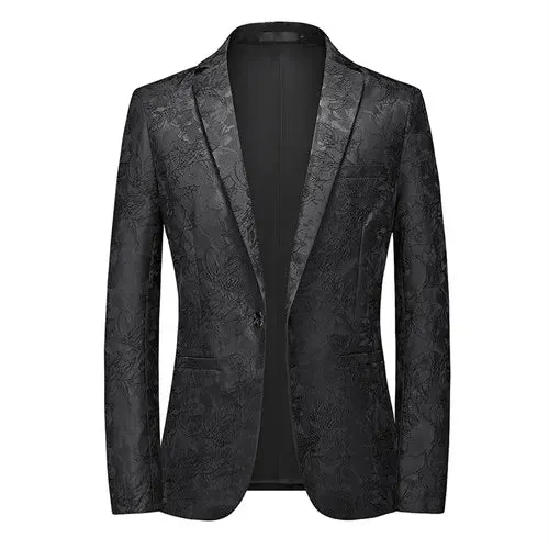 The Frontman’s Armor – Men’s Slim Fit Rockstar Blazer | High-Voltage Stagewear