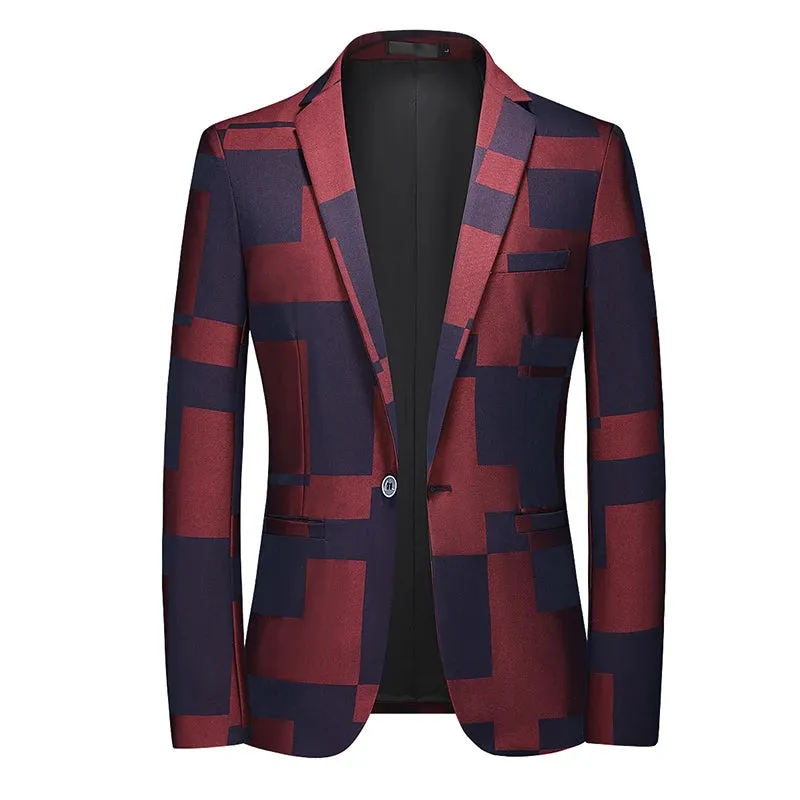 The Frontman’s Armor – Men’s Slim Fit Rockstar Blazer | High-Voltage Stagewear