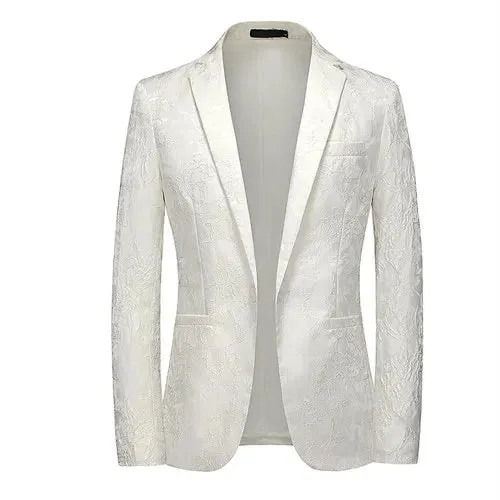 The Frontman’s Armor – Men’s Slim Fit Rockstar Blazer | High-Voltage Stagewear