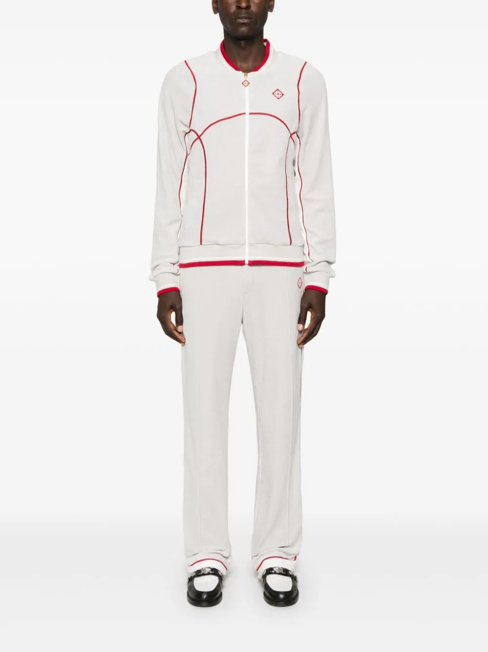 velour track pants