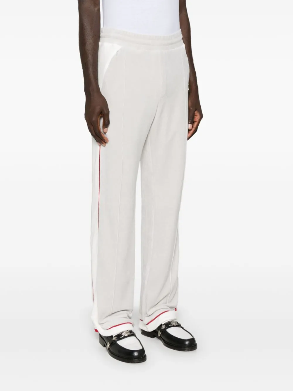 velour track pants