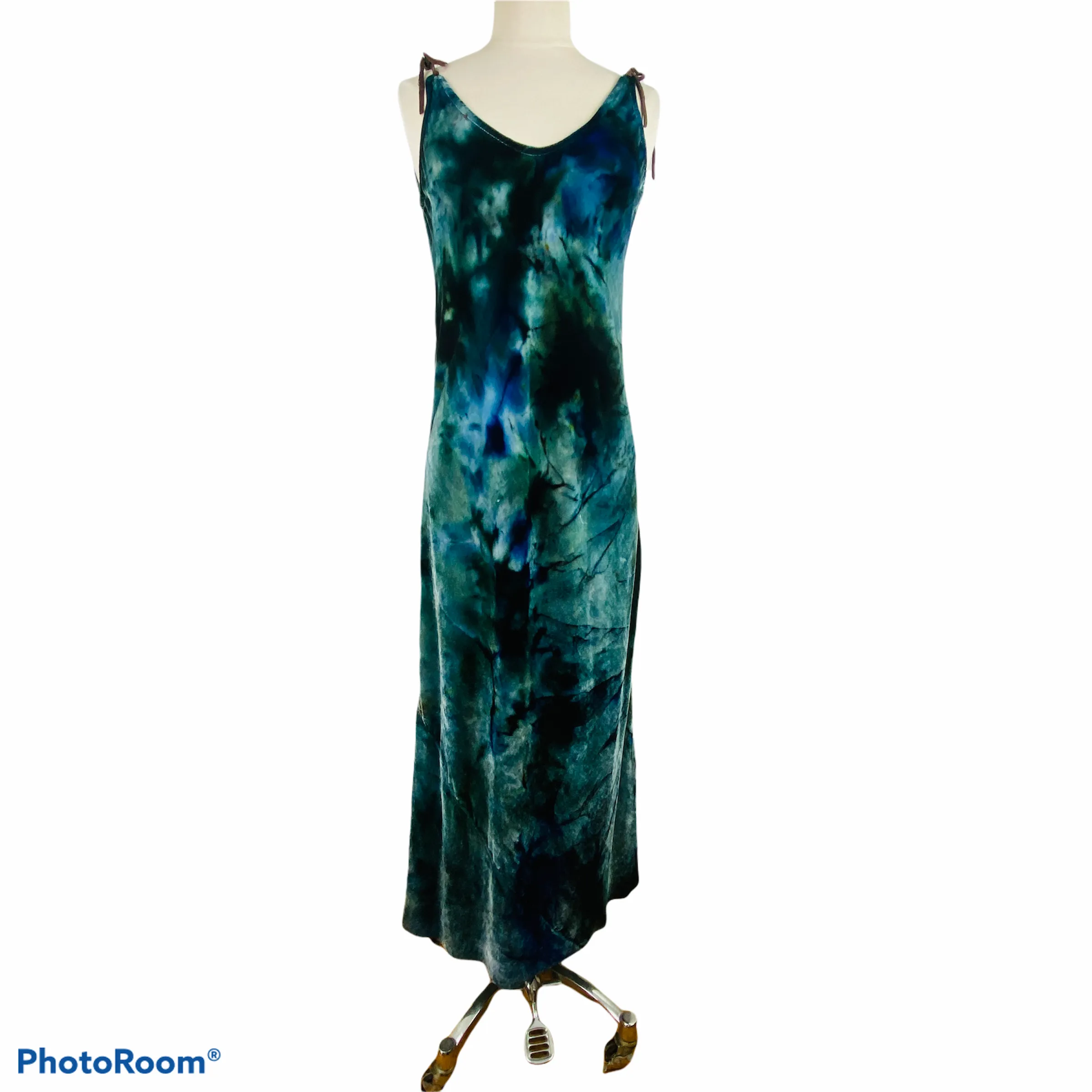 VH-1188 Velvet Dyed Slip Dress