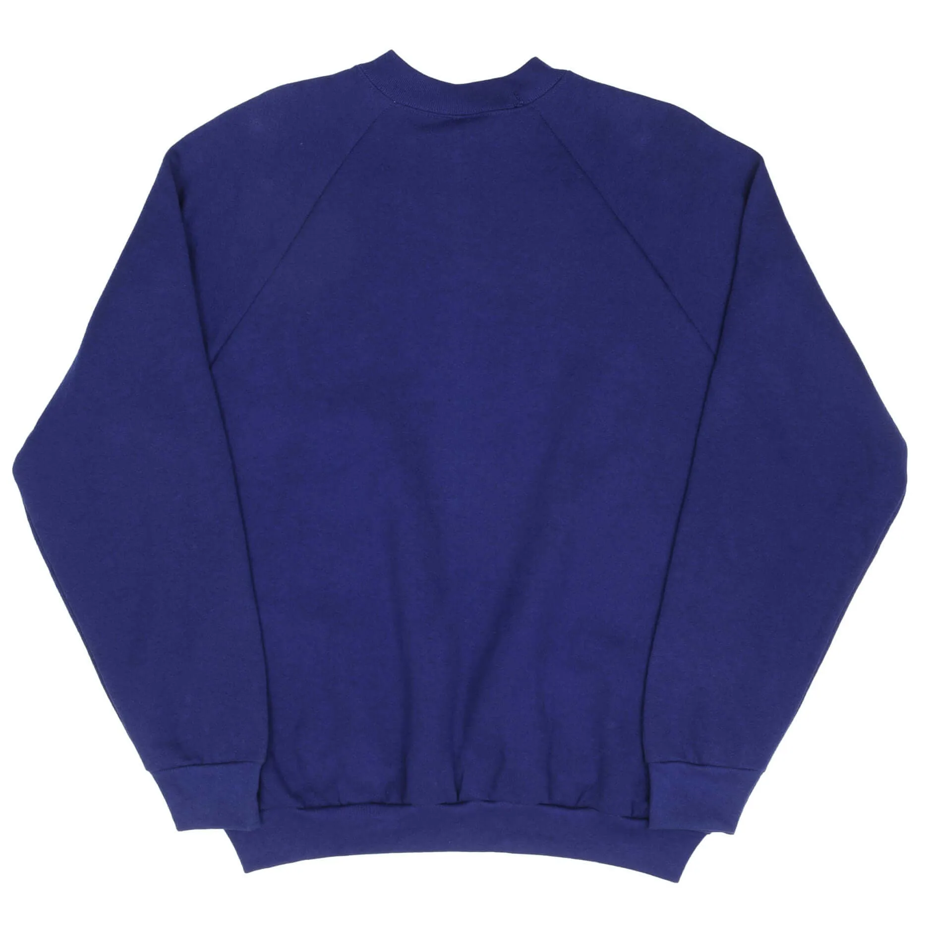 VINTAGE FRUIT OF THE LOOM BLANK BLUE CREWNECK SWEATSHIRT 1992 LARGE DEADSTOCK