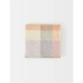 Women Checked Wool And Alpaca Scarf - Off White