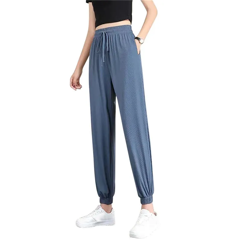 Women's Loose Wide Leg Bunched Feet Sweatpants