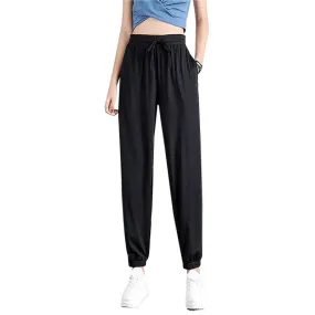Women's Loose Wide Leg Bunched Feet Sweatpants