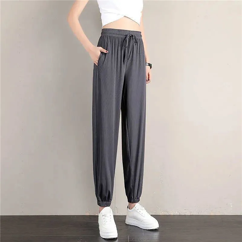 Women's Loose Wide Leg Bunched Feet Sweatpants