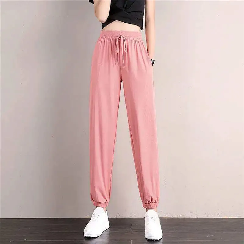 Women's Loose Wide Leg Bunched Feet Sweatpants