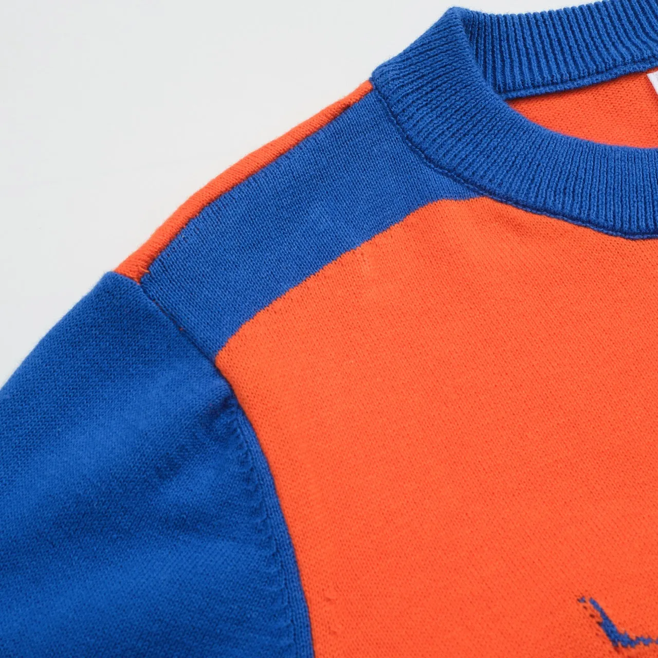 Women's orange vintage cat knitwear