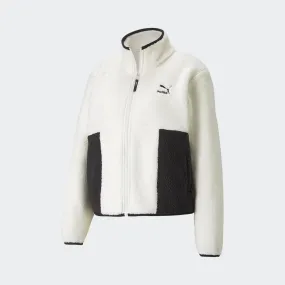 Women's PUMA CLSX Sherpa Track Jacket