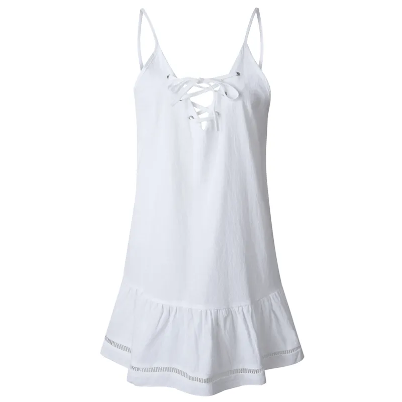 Women's Summer Casual V-Neck Sleeveless Beach Dress