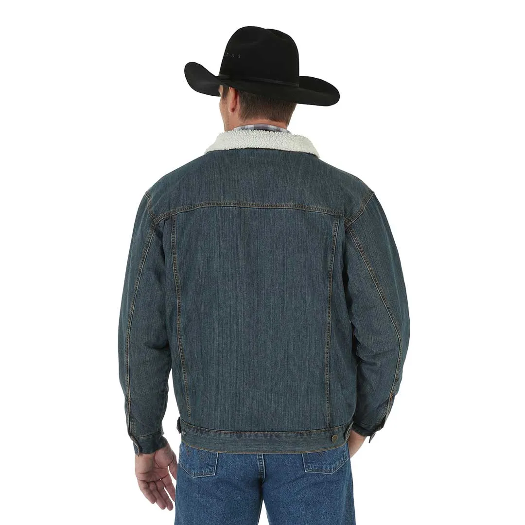 Wrangler Men's Sherpa Lined Jean Jacket