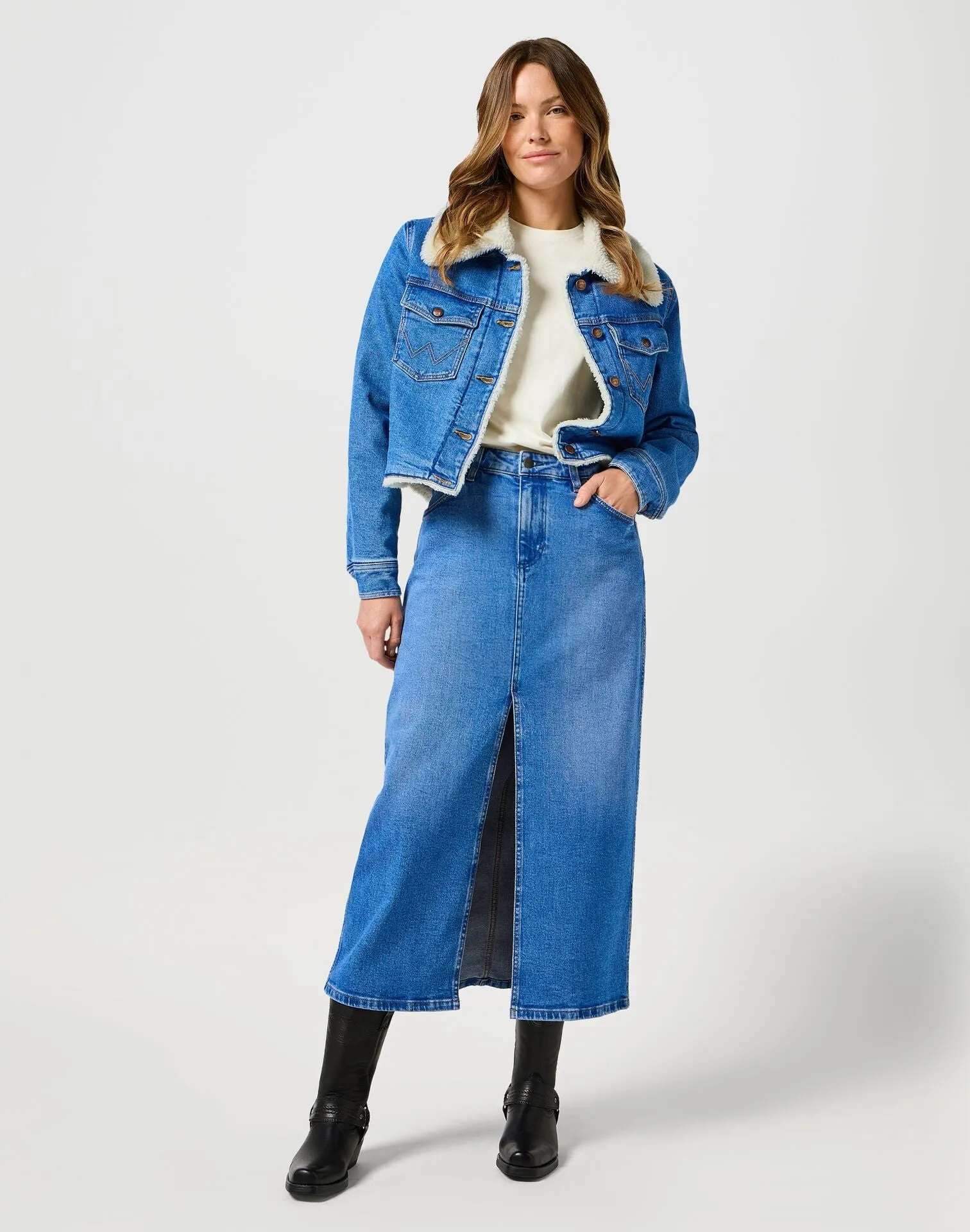Wrangler Women's Sherpa Jacket In Once Loved