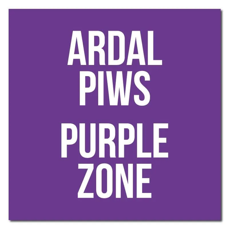 Zone Colours, Bilingual Welsh Outdoor/Heavy Duty Usage Floor Sticker, 60cm X 60cm
